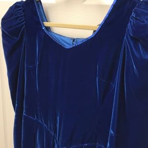 Vintage Halloween Velvet blue Cinderella dress